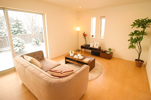 暖かいリビング