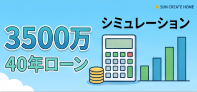 住宅ローン3500万円シミュレーション