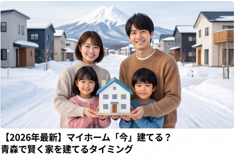 青森で家を建てるにはいつててればいいの?イメージ
